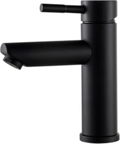 Merkloos Wastafelkraan 8500A - Badkamerkraan - Toiletkraan - Mengkraan - Mat Zwart