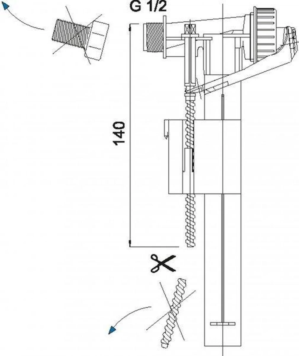 Wisa Vlotterkraan Universeel - Afbeelding 5