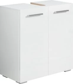 Badplaats Wastafel Onderkast Jupiter 60 Cm X 30 Cm X 60 Cm - Wit - Badkamerkast – Staand Wastafelmeubel