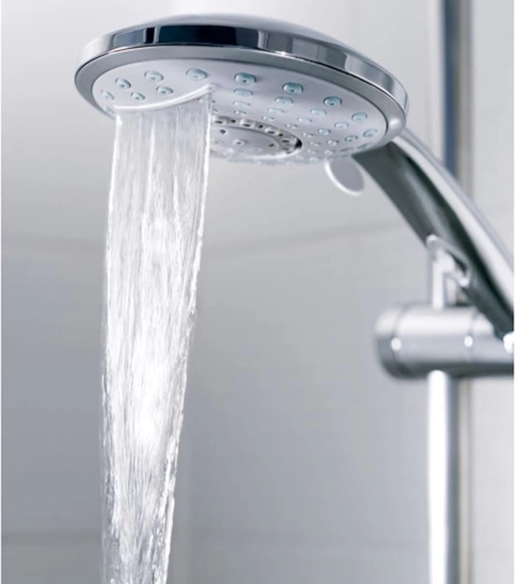 SCHÜTTE Niagara Handdouche - Douchekop Ø 15 Cm - 5 Standen - Watervaluitloop - Waterstop - Chroom - Afbeelding 14