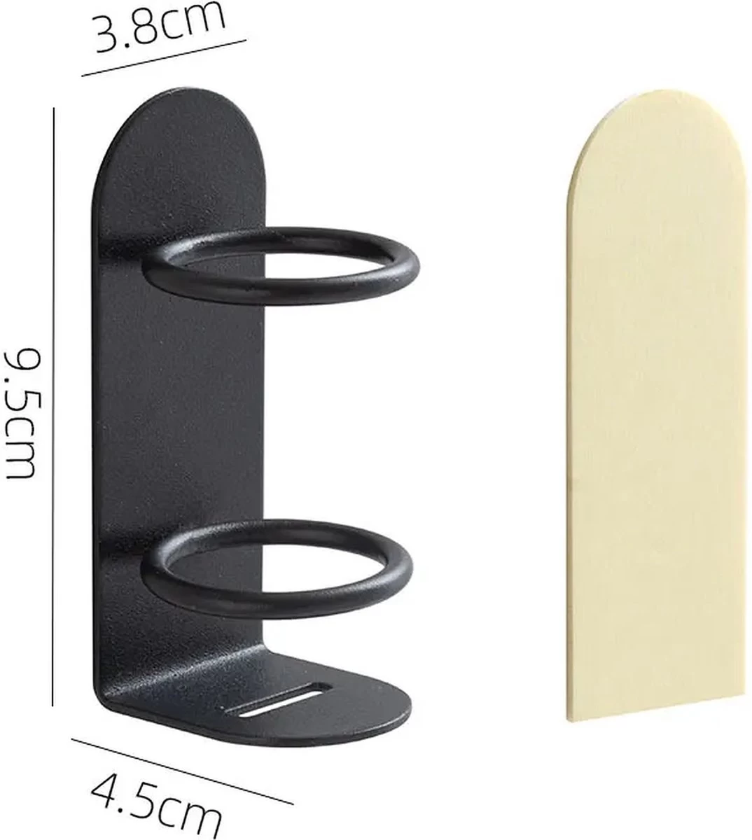 Elektrische Tandenborstelhouder - Zwart- Zelfklevend - Voor Oral B - Philips Sonicare - Toothbrush - Afbeelding 2