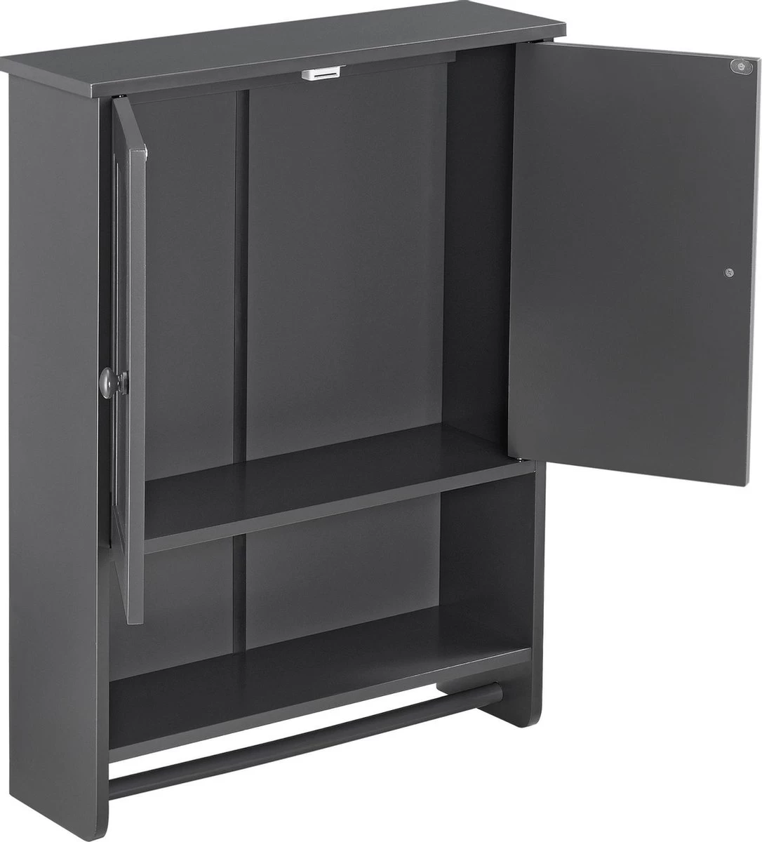 Badkamerkast Steyr Voor Wandmontage 65x48,7x14,5 Cm Donkergrijs - Afbeelding 5