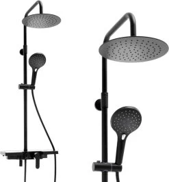 Doucheset - Met Douchemengkraan - En Regendouche - Zwart