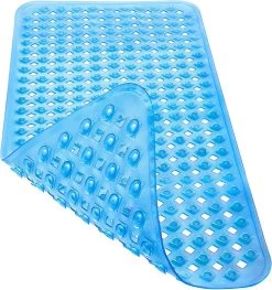 Douchemat Antislip - Badmat - 88x40cm - Antislipmat Voor Douche - Rubber - Blauwbad Mat