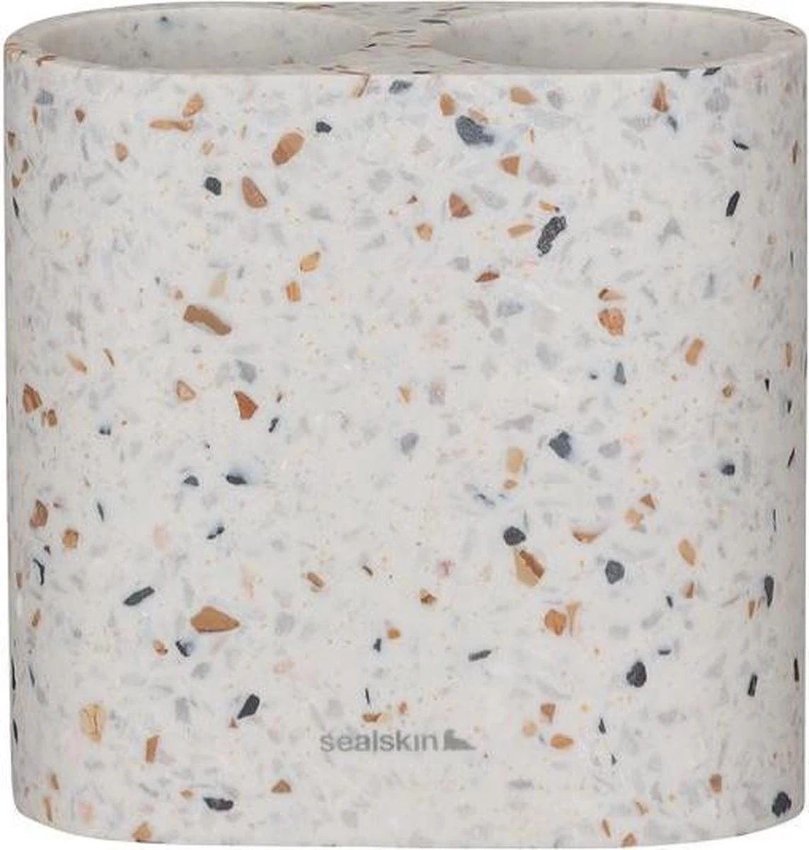 Sealskin Blend Tandenborstelhouder Dubbel Vrijstaand - Terrazzo
