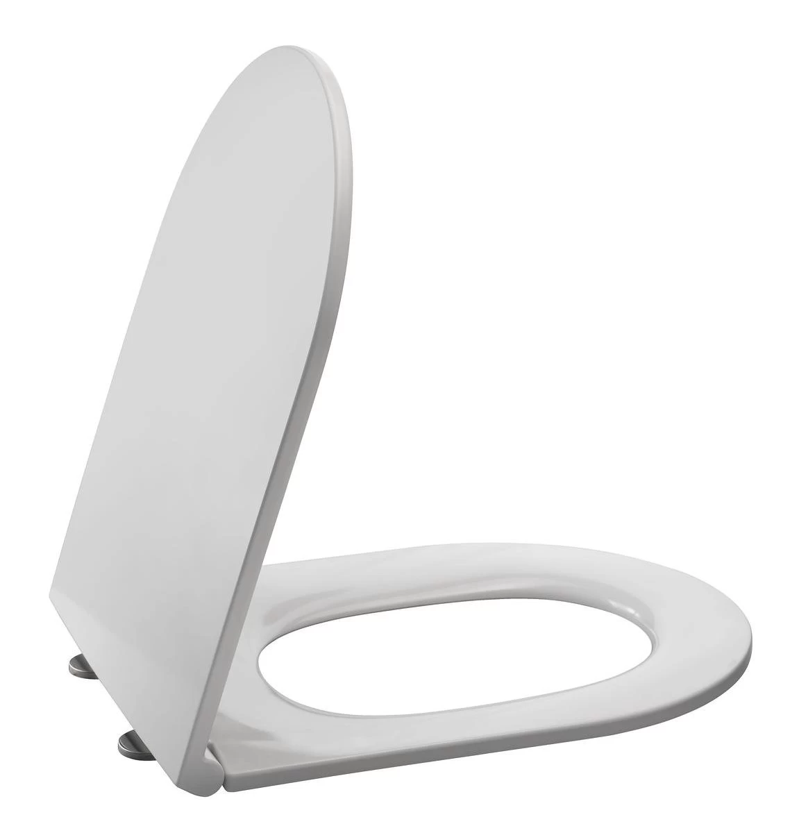 Allibert Wc-bril DUNEO - Duroplast - Inox Scharnieren - Soft Close - Afklikbaar - Wit - Afbeelding 3