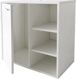 Onderbouw Kast Wastafel - Wastafel Onderkast - Badkamermeubel - Wit