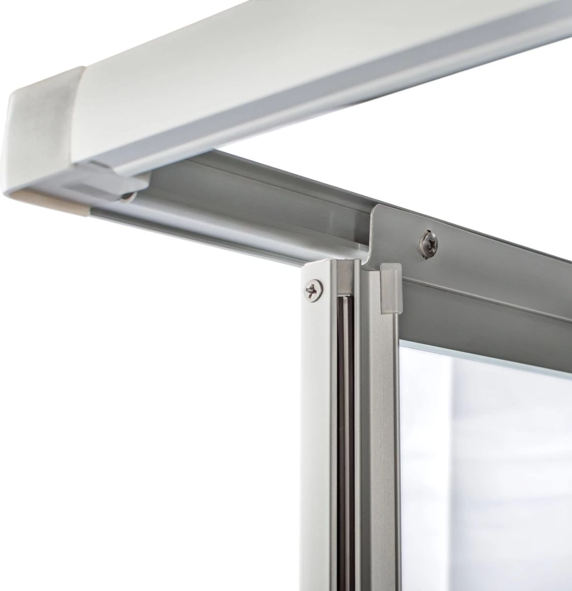 Schulte Douchecabine - Sunny Hoekinstap Met Schuifdeuren - Groot Verstelbereik 73,5 Tot Max. 88,5 Cm Hoogte 180 Cm - Zilverkleur Profiel- Veiligheidsglas Met Een Streepdecor - Montage Op Douchebak Of Direct Op De Douchevloer. - Afbeelding 8