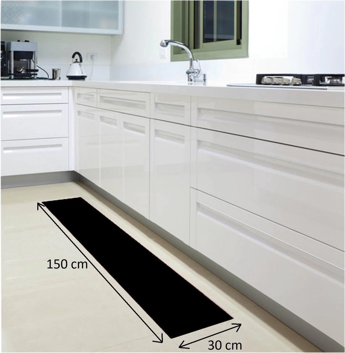 Aidapt - Anti Slip - Mat - Voor Lade, Dienblad, Vloer - Zwart - Afbeelding 3