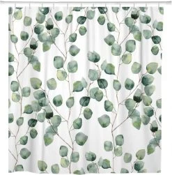 Douchegordijn - Badkamer Accessoires - Eucalyptus - 180x200 Cm