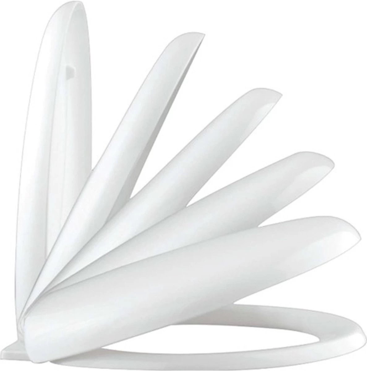 SCHÜTTE WC-Bril 10220 DUROPLAST - Antibacterieel - Soft Close - Gelakt - Wit - Afbeelding 8