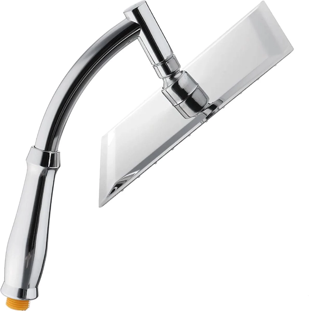 Regendouchekop XL Deluxe - ø28 Cm - Met Slang En Houder - Tijdelijk Met Cadeau - Douchekop - Regendouche - Handdouche - Hoge Druk - Roestvrij Staal - Wellness - Spa - Afbeelding 4