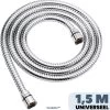 EcoRain – Universele Doucheslang 1.5 Meter – 150 Cm – Anti Lek – G ½ 1/2" - Draaiaansluiting – Waterkraan Slang - Chroom