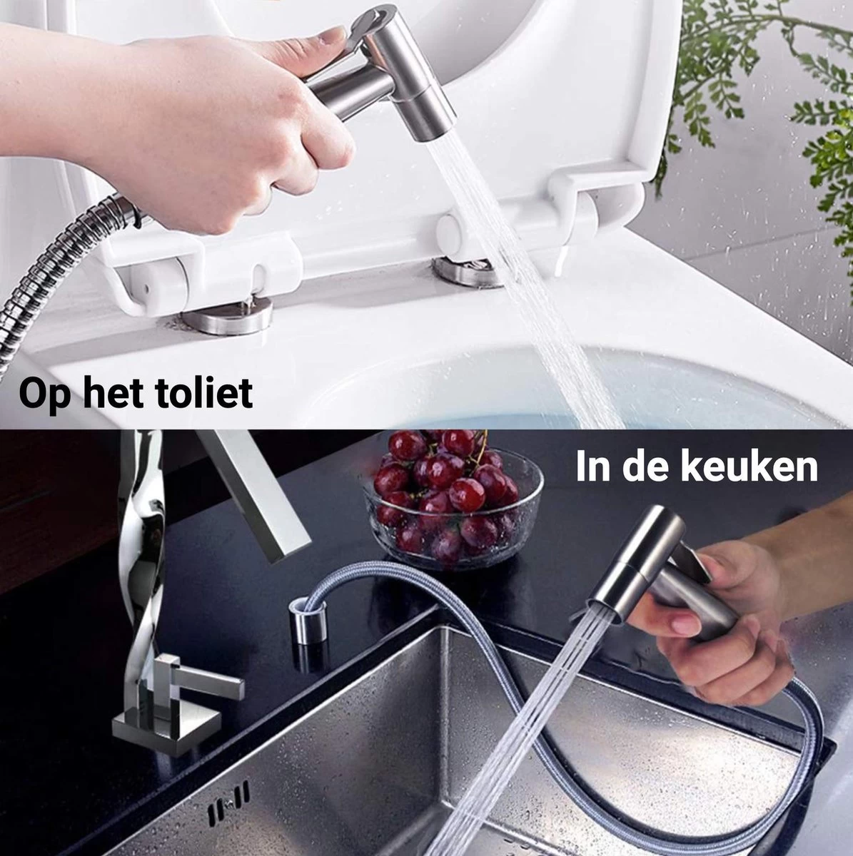 El Suvon® Bidet Handdouche - Shattaf - Bidet Sproeier - Bidetkraan - Afbeelding 9