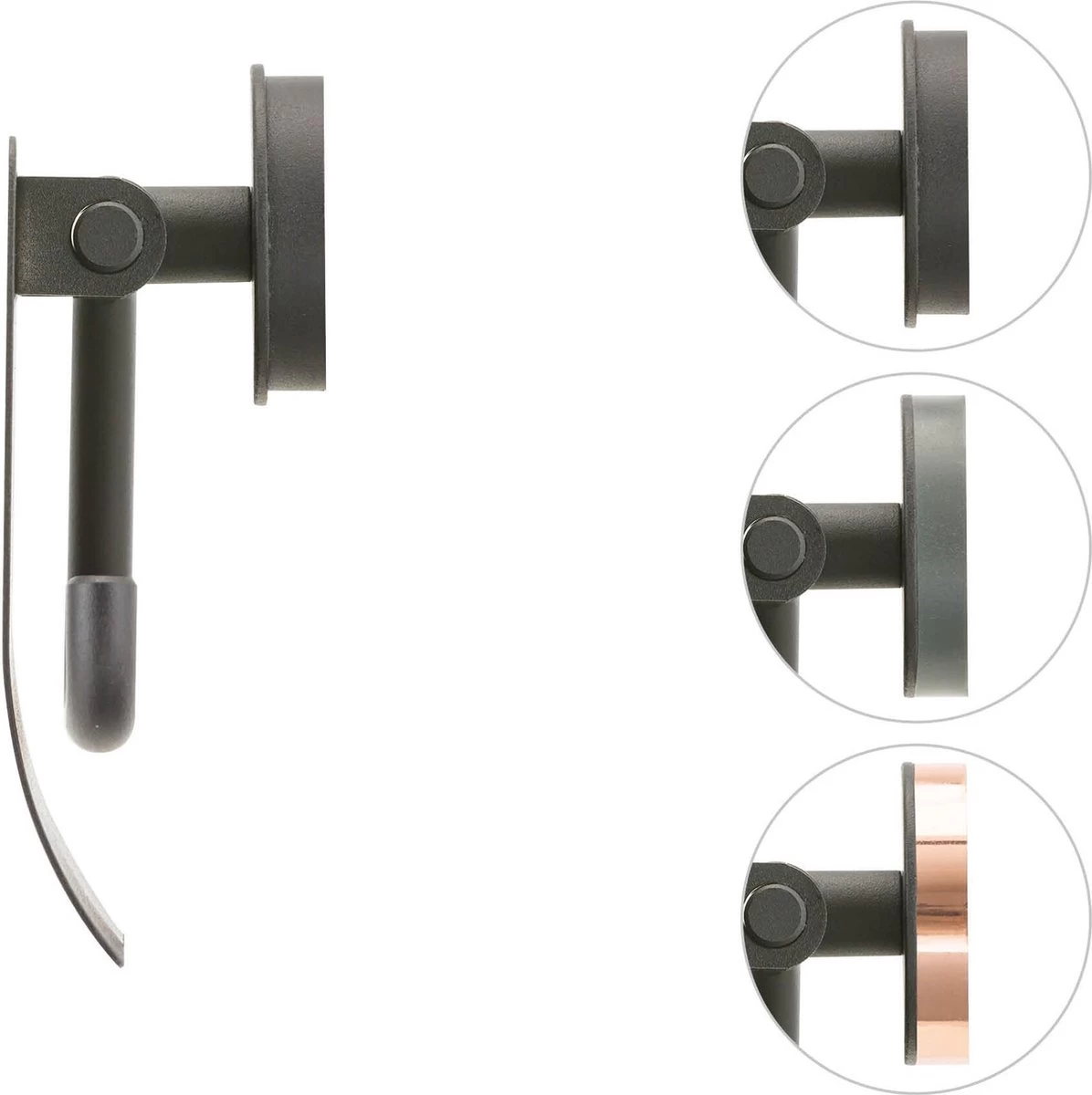 Tiger Urban - Toiletrolhouder Met Klep - Zwart - Afbeelding 8