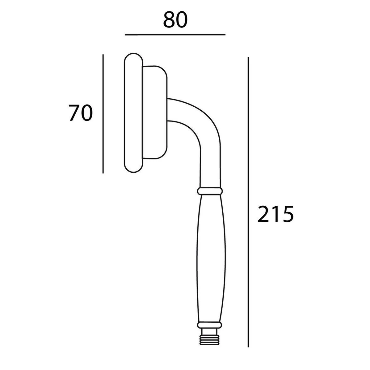 Tiger Monaco Handdouche - Douchekop Ø 6 Cm - Volle Straal - Chroom - Afbeelding 4