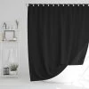 MLN Basics® Douchegordijn | Zwart | 120x200 Cm | Inclusief Ringen | Anti-schimmel