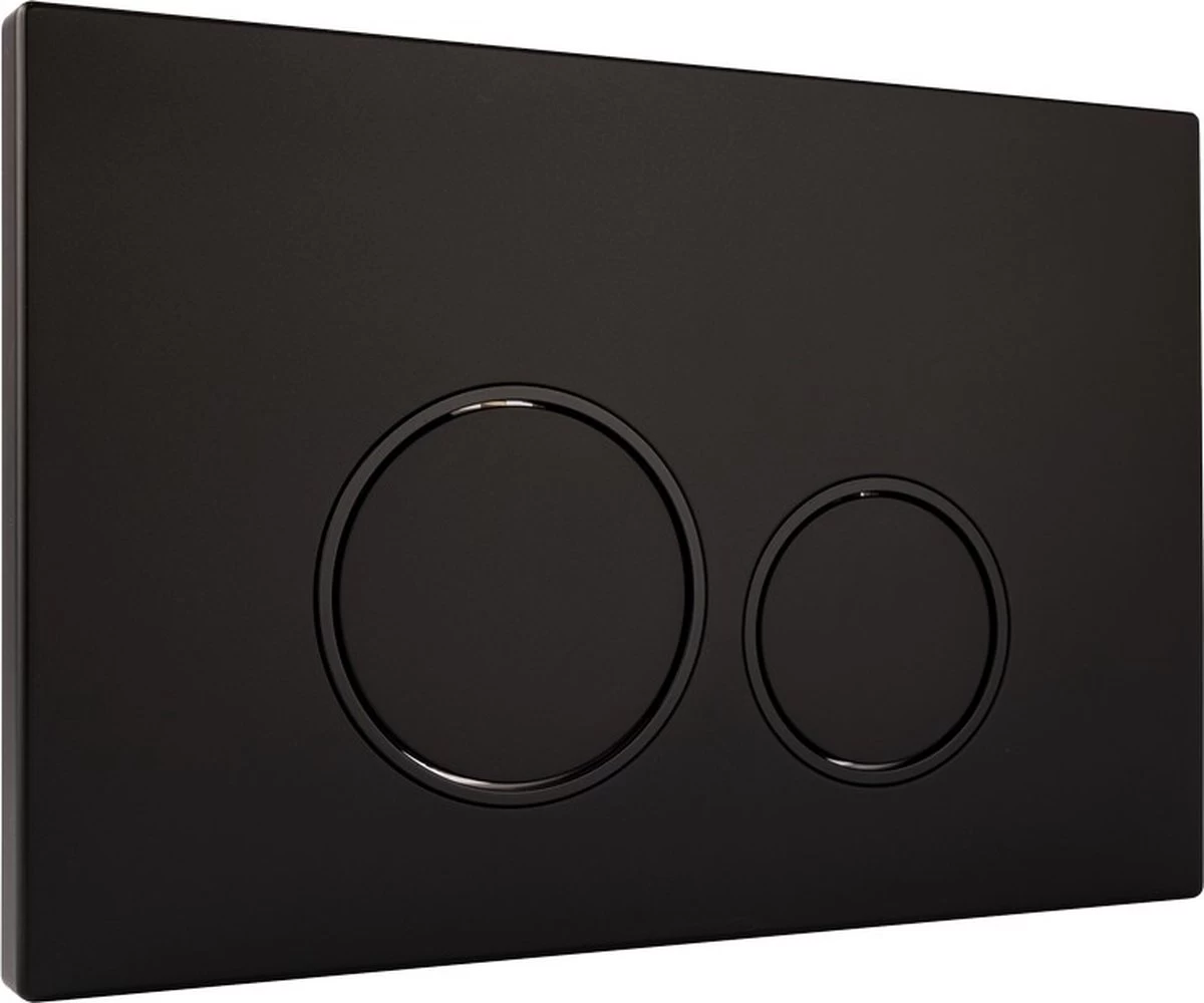 Bedieningsplaat StarBlueDisc Doppio 35 TBV Geberit UP100 UP320 UP300 UP700 UP720 Mat Zwart - Afbeelding 6