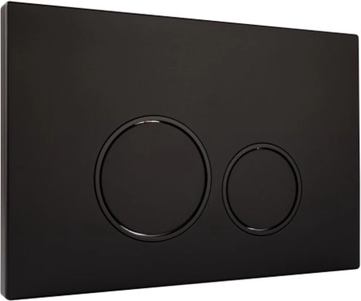 Bedieningsplaat StarBlueDisc Doppio 35 TBV Geberit UP100 UP320 UP300 UP700 UP720 Mat Zwart - Afbeelding 7