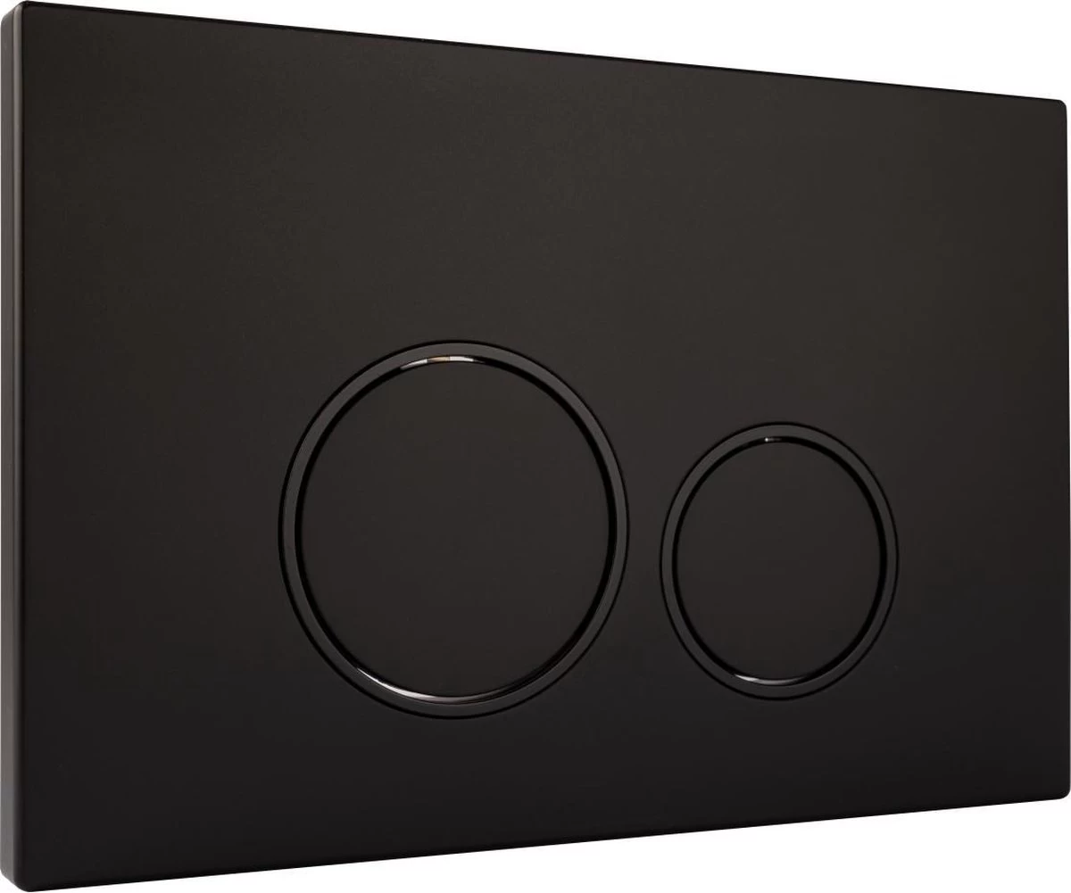 Bedieningsplaat StarBlueDisc Doppio 35 TBV Geberit UP100 UP320 UP300 UP700 UP720 Mat Zwart - Afbeelding 2