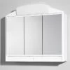 Badkamerkast Met Spiegel - 3 Deurs - Wit - Stopcontact En Verlichting (niet Inbegrepen)