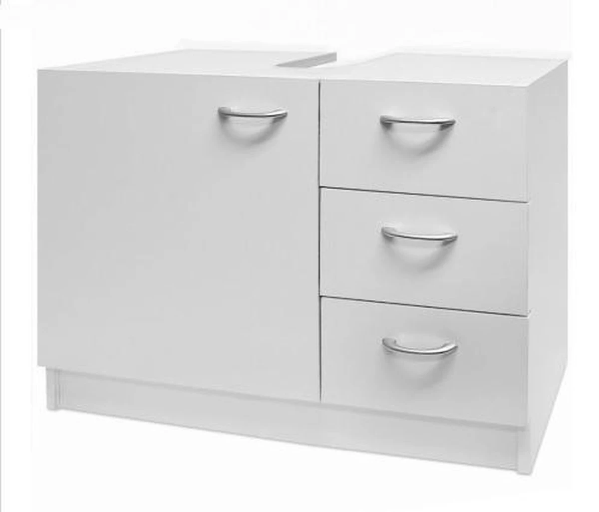 Deuba Badkamermeubel 3 Lades 63x54x30cm Wit Wastafelmeubel Onderkast - Afbeelding 10