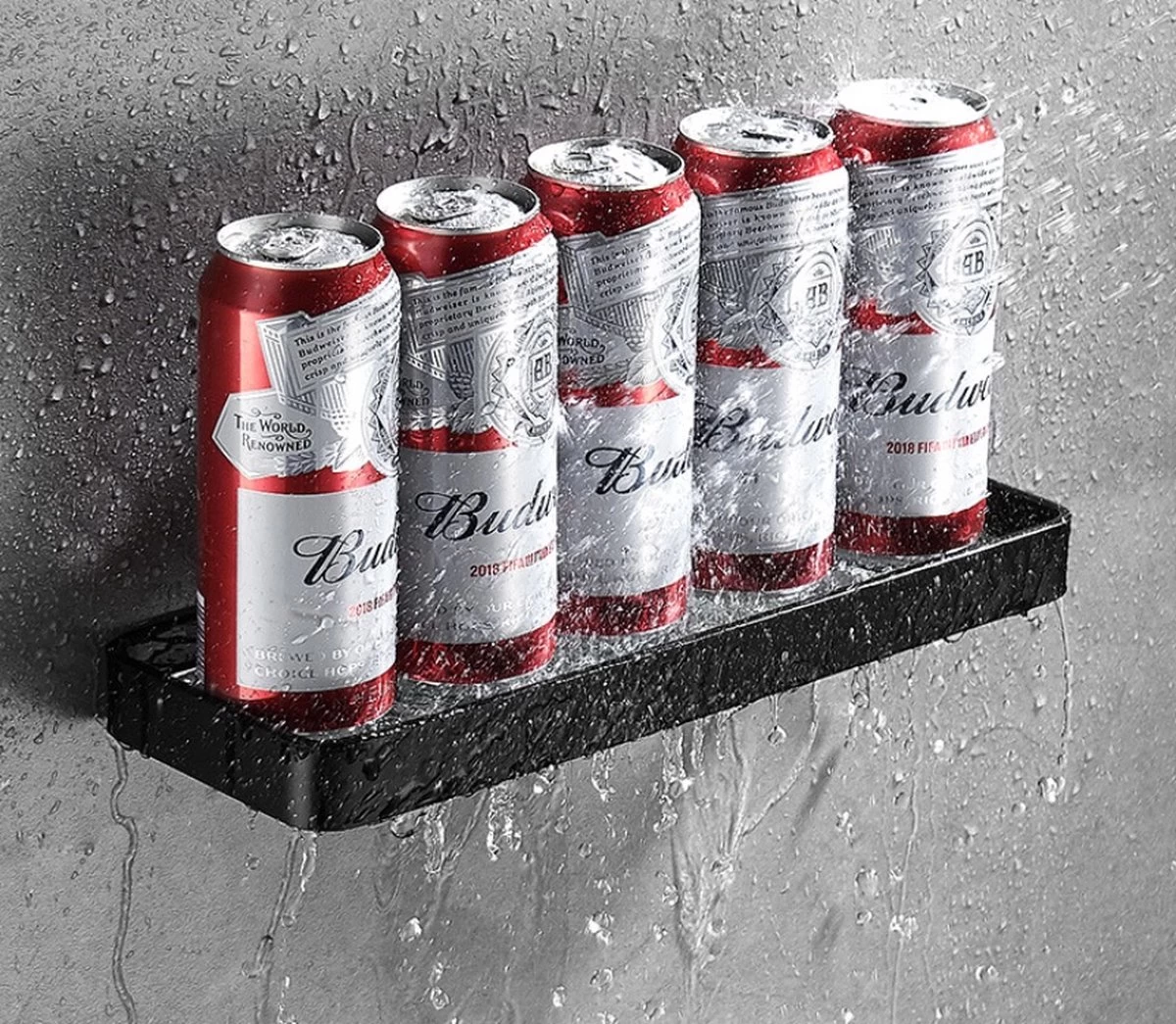 Planchet 45cm | Zwart | Badkamerplank | RVS | Metaal | Wastafel Glas | Zwevend | Wandplank Badkamer | Wastafel | Toilet | Wc | Hangende Plank | Hangend | Sanitair - Afbeelding 3