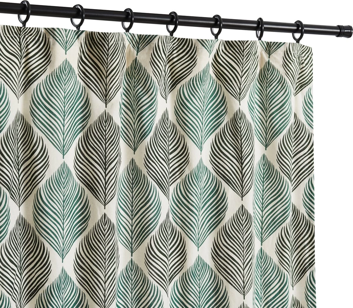 ACAZA Douche Gordijnstang, Uitschuifbare Stang Van 70 Tot 130 Cm, Zwart