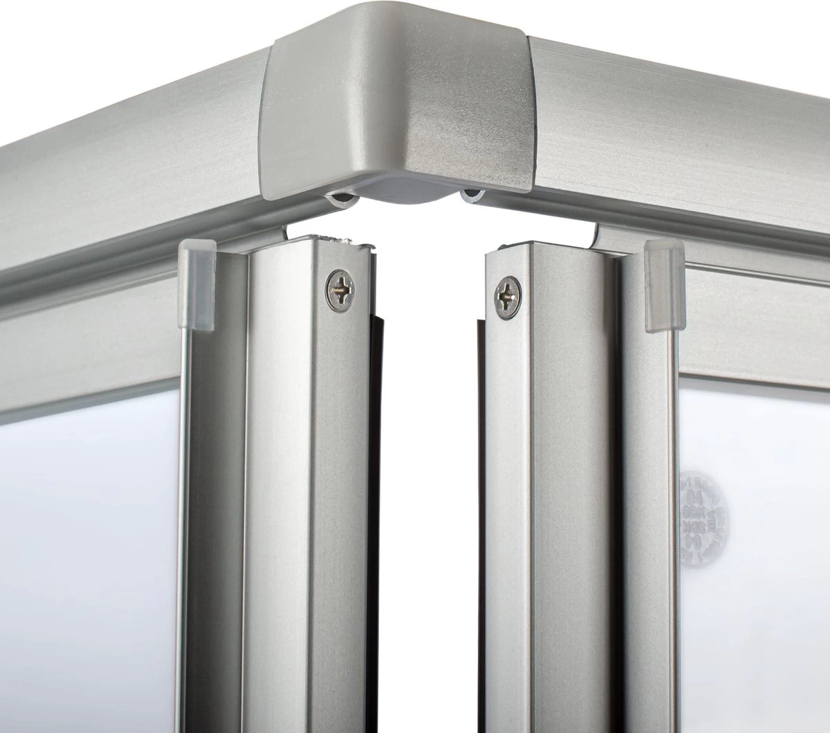 Schulte Douchecabine - Sunny Hoekinstap Met Schuifdeuren - Groot Verstelbereik 73,5 Tot Max. 88,5 Cm Hoogte 180 Cm - Zilverkleur Profiel- Veiligheidsglas Met Een Streepdecor - Montage Op Douchebak Of Direct Op De Douchevloer. - Afbeelding 5