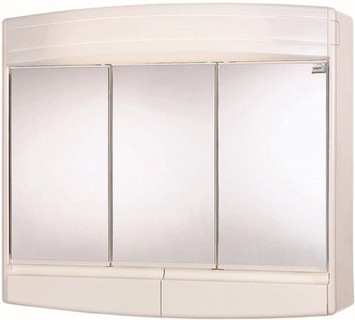 Differnz Topas-eco Spiegelkast- 3-deurs - Met Verlichting - Afbeelding 4