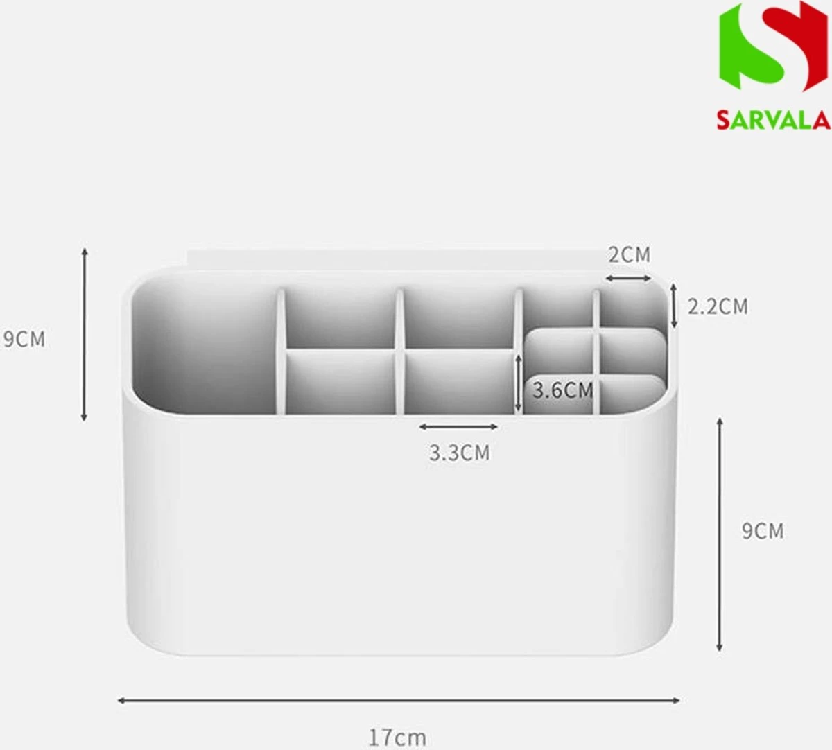 Tandenborstelhouder - Wastafelmeubel - Vrijstaand Of Wandgemonteerd - Wit - Afbeelding 7