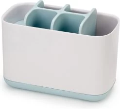 Joseph Joseph Badkamer Easy-Store Tandenborstelorganiser Large - 16.8x8.4x12.6 Cm - Creme/licht Blauw