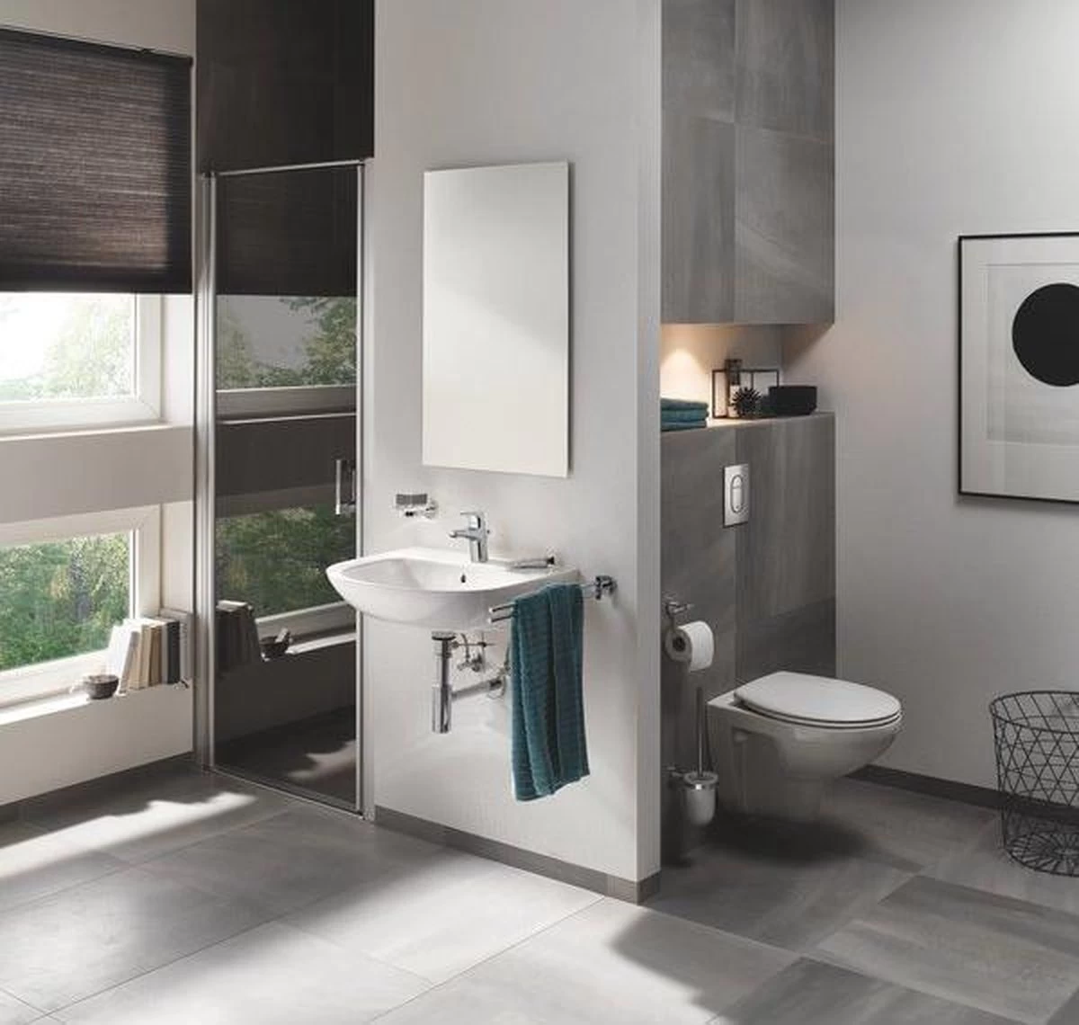 GROHE Bau Cosmopolitan Toiletborstelset - Afbeelding 2