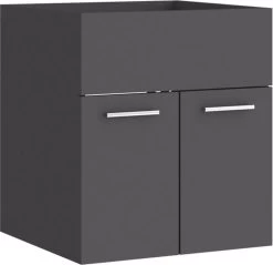VidaXL Wastafelkast 41x38,5x46 Cm Spaanplaat Grijs