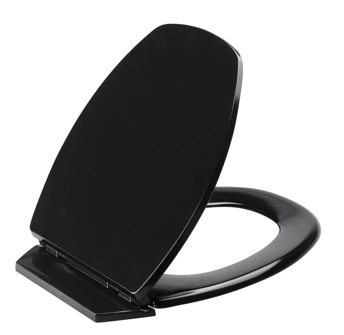 Allibert Wc-bril BACCARA² - Geperst Hout - Afklikbaar - Antibacterieel - Zwart Gelakt - Afbeelding 2