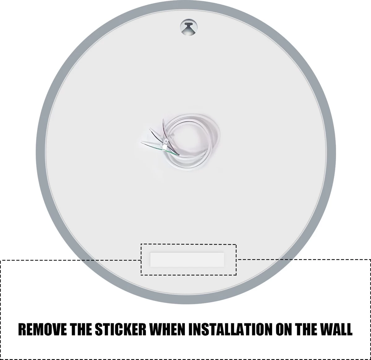 SensaHome - Led Wandspiegel Rond - Ronde Badkamerspiegel Frameloos Met LED Verlichting - Wand Gemonteerd - Anti-Condens - 2700K/4500K/6400K - Warm/Neutraal/Koud Wit - 70CM - Afbeelding 2