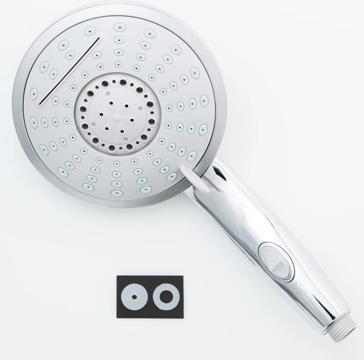 SCHÜTTE Niagara Handdouche - Douchekop Ø 15 Cm - 5 Standen - Watervaluitloop - Waterstop - Chroom - Afbeelding 10