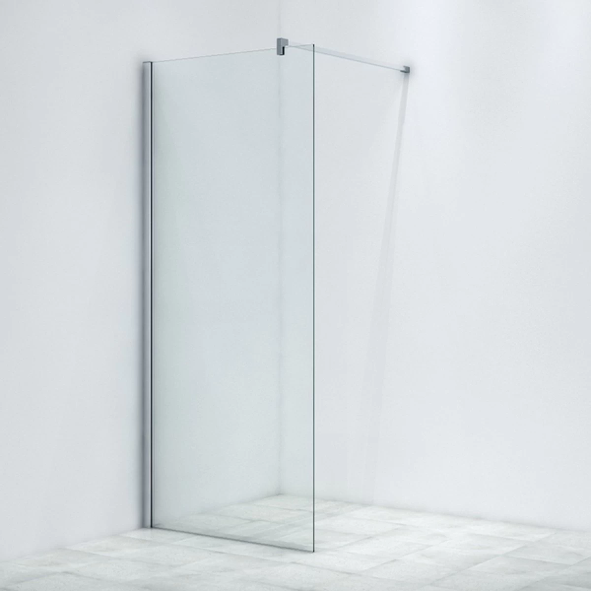 AKTIE Inloopdouche 90x200cm Veiligheidsglas Anti Kalk Chroom - Afbeelding 8