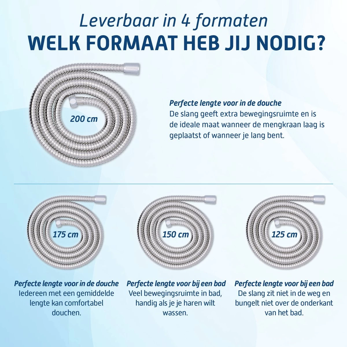 Saqu Express Doucheslang 200 Cm - Chroom - Afbeelding 6