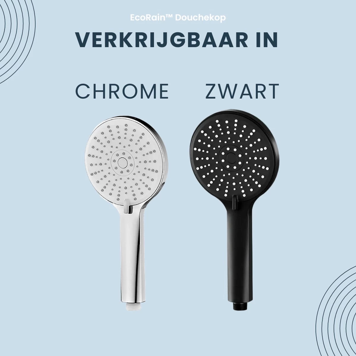EcoRain™ Waterbesparende Douchekop Mark Met WATERFILTER - 50% Waterbesparend - Regendouche - 5 Sproeistanden - Hoge Druk - Betere Huid - Handdouche - Luxe Moderne Douchekop - Hoge Kwaliteit - Chrome - Afbeelding 8