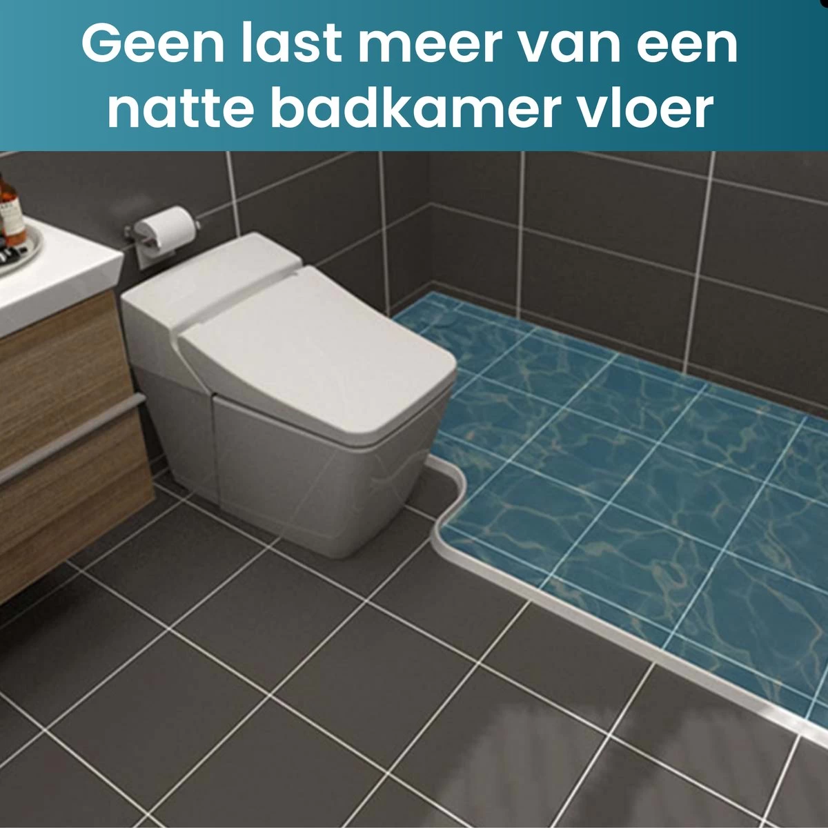 Waterkering Douche - Dorpel - Water Stopper - Dorpelstrip - Water Barrière Strip - Douche Dorpel - Anti Overstromend Water - 1 Meter - Afbeelding 5