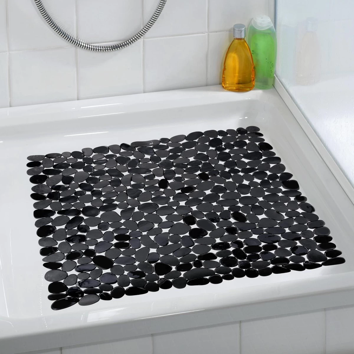 WENKO Anti-slip Douchemat Paradise 54x54cm Zwart - Antislipmat - Afbeelding 4