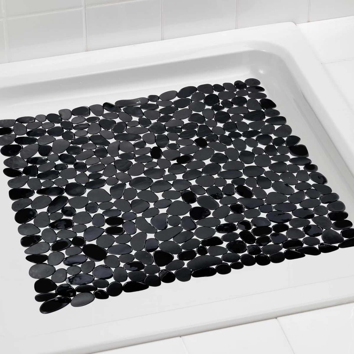 WENKO Anti-slip Douchemat Paradise 54x54cm Zwart - Antislipmat - Afbeelding 5