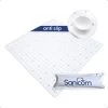 Merkloos Douchemat - Antislip Mat - Antislipmat Douche - Badmat - ​​Schimmelbestendig - Met Zuignappen - Wasbaar - Wit