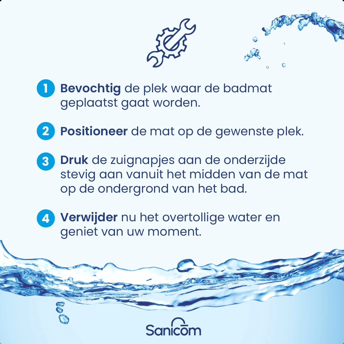 Merkloos Douchemat - Antislip Mat - Antislipmat Douche - Badmat - Schimmelbestendig - Met Zuignappen - Wasbaar - Grijs - Afbeelding 4