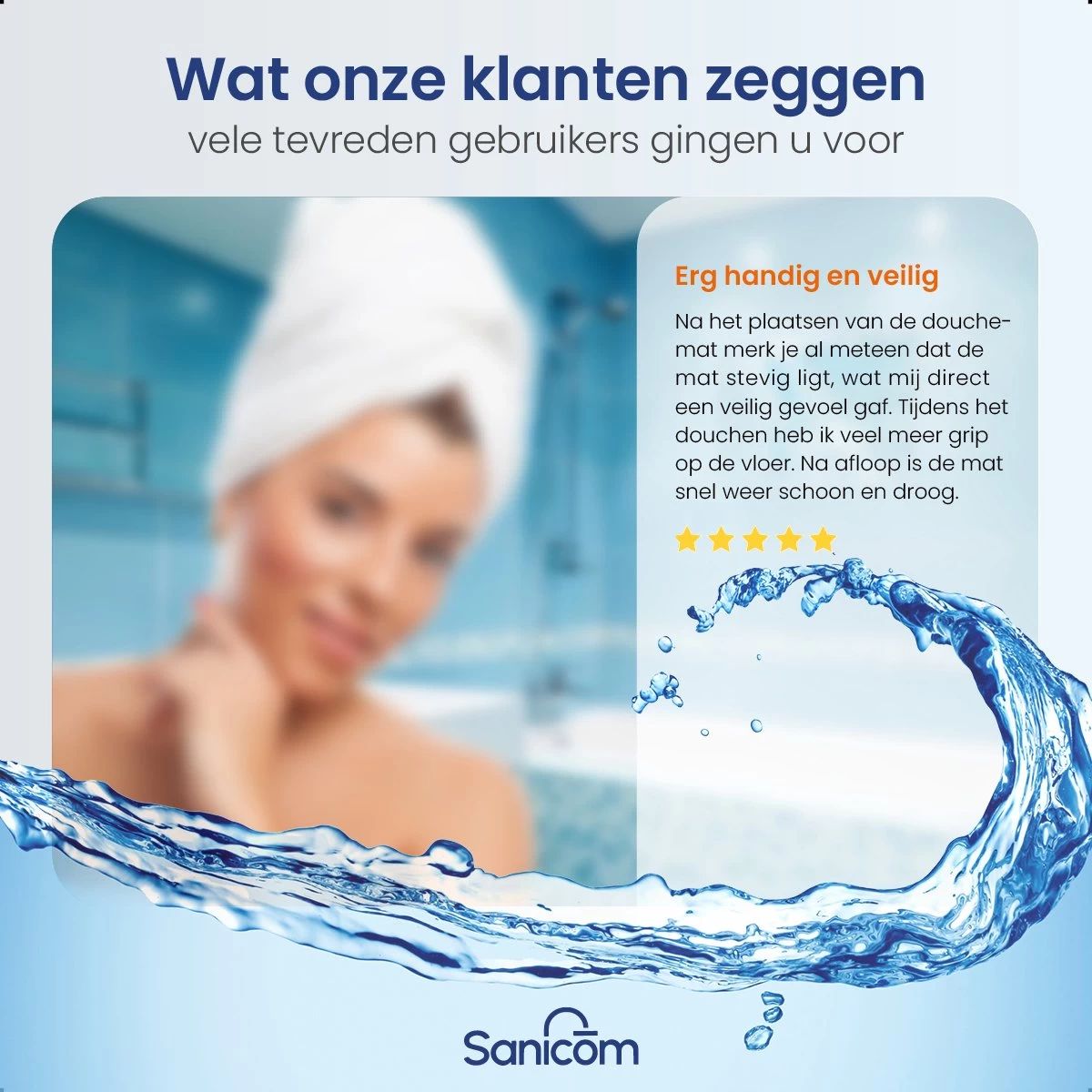 Merkloos Douchemat - Antislip Mat - Antislipmat Douche - Badmat - Schimmelbestendig - Met Zuignappen - Wasbaar - Zwart - Afbeelding 5