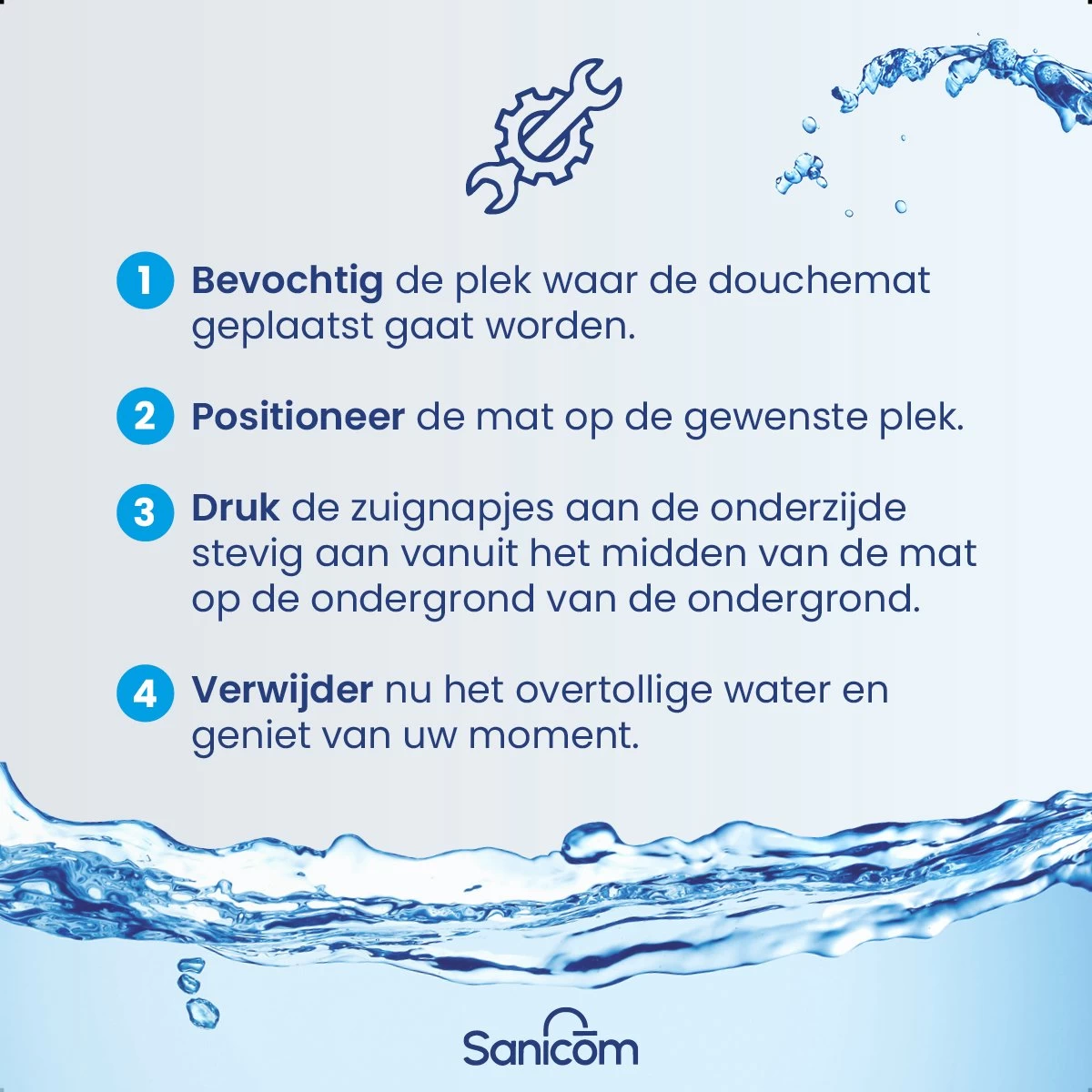 Merkloos Badmat Antislip - Douchemat - Antislipmat Bad - Antislipmat Douche - Schimmelbestendig - Met Zuignappen - Wasbaar - Zwart - Afbeelding 3