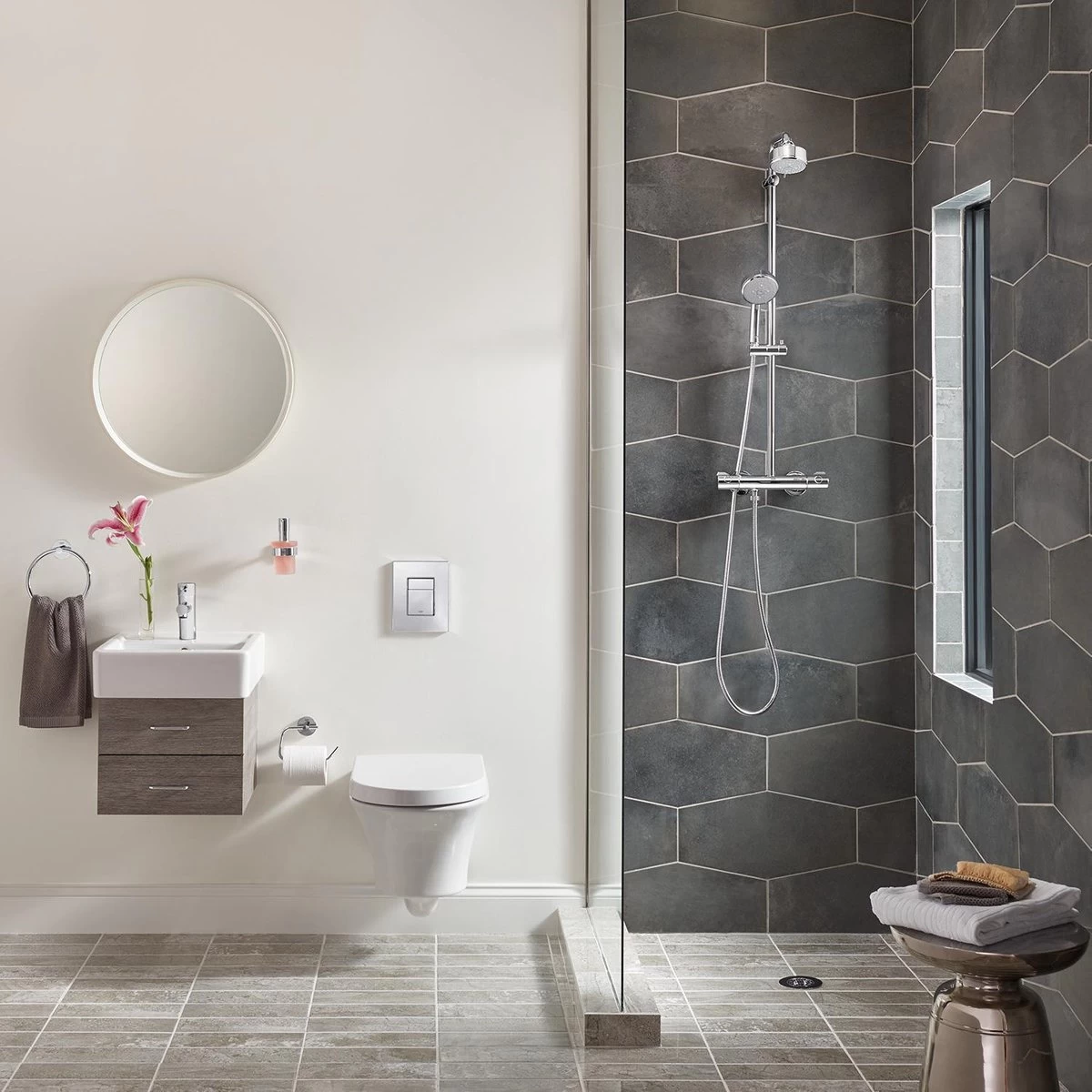 GROHE Essentials Toiletrolhouder - Met Deksel - Chroom - 40367001 - Afbeelding 8