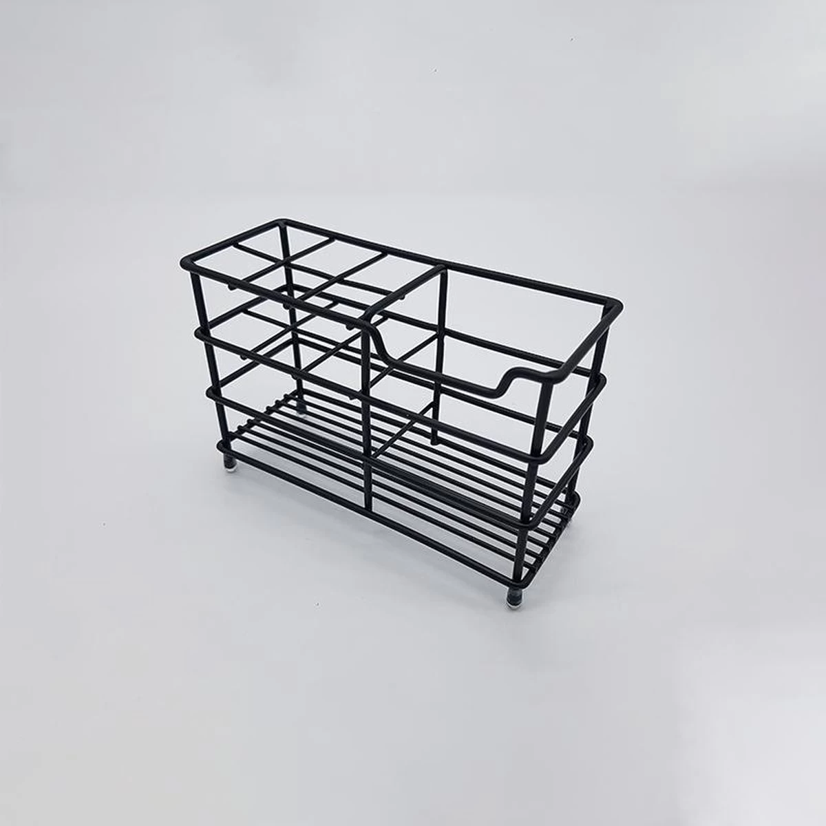 Merkloos Waal - Tandenborstelhouder - Tandenborstel Doosje - Tandenborstel Koker - Industrieel - Zwart - RVS - Afbeelding 6