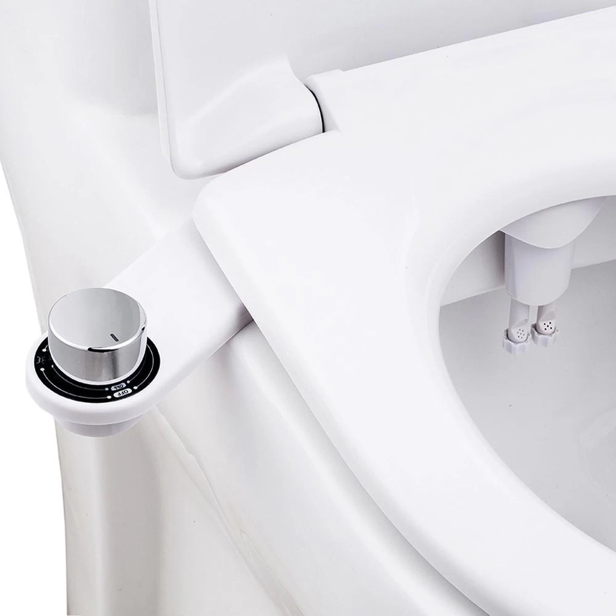 Bidet Handdouche Toilet Sproeier Shattaf Sprayer WC Papier Besparend - Dubbel Spray Koud Water - Badkamer Accessoires - Freshole® - Afbeelding 4